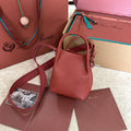 MICRO BALE BAG IN MARS RED CALFSKIN