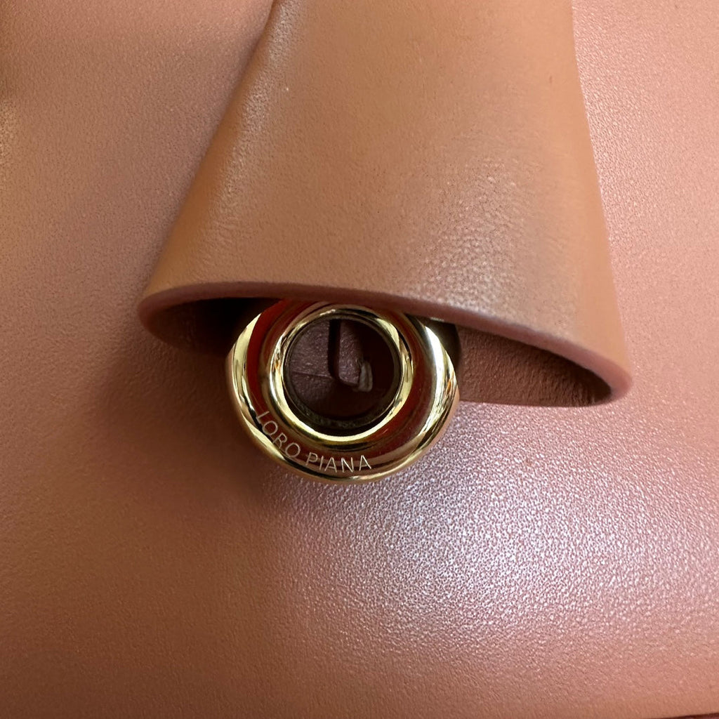 EXTRA BAG L27 IN GINGER ORANGE SMOOTH CALFSKIN WITH GOLD HARDWARE