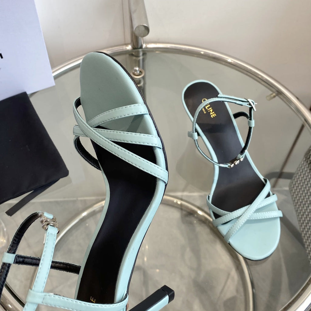 HIGH HEEL 65MM IN SKY BLUE CALFSKIN