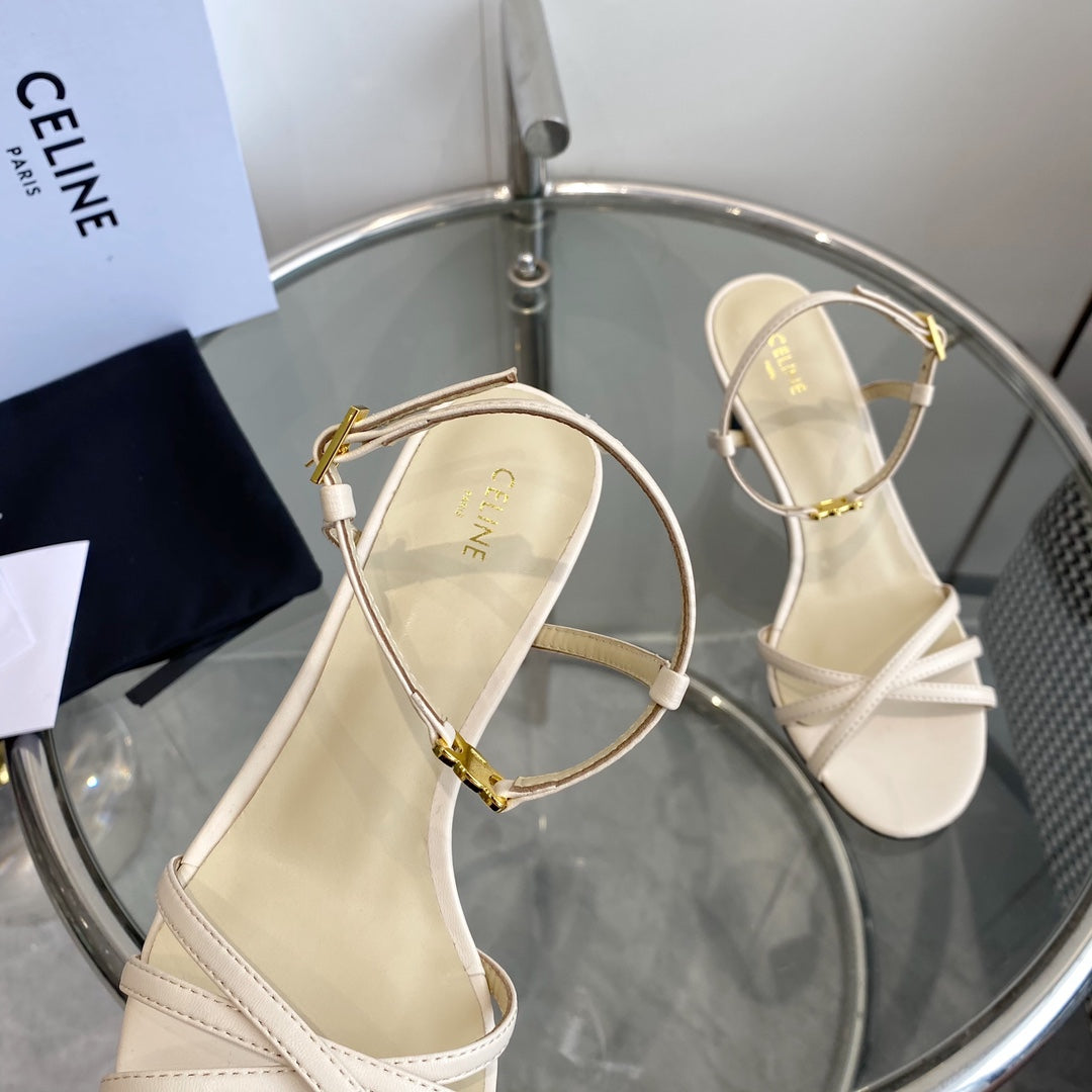 HIGH HEEL 65MM IN BEIGE CREAM CALFSKIN