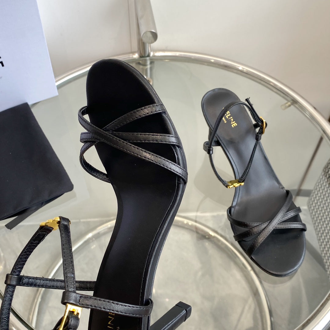 HIGH HEEL 65MM IN BLACK CALFSKIN