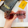OVERSIZED FF DIAMONDS SQUARE FRAME SUNGLASSES FE40065F IN ACETATE