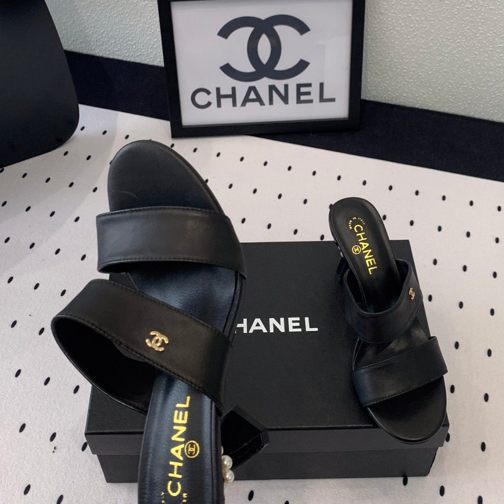 MULES black 1 LAMBSKIN