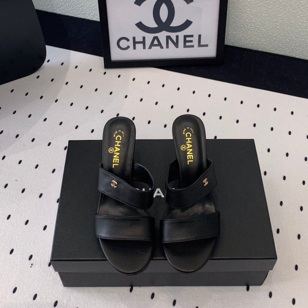 MULES black 1 LAMBSKIN