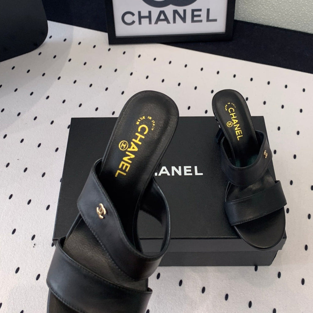 MULES black 1 LAMBSKIN