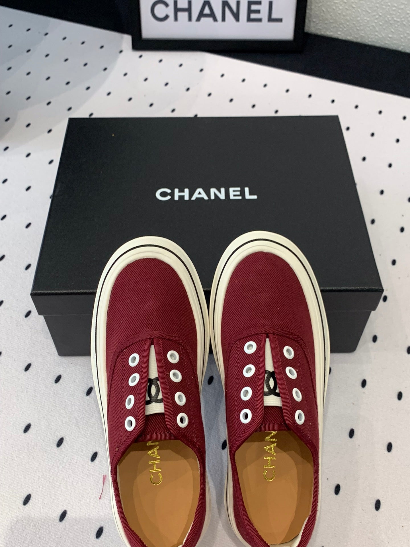 LACELESS SNEAKERS PLATFORM IN ROSEWOOD CANVAS