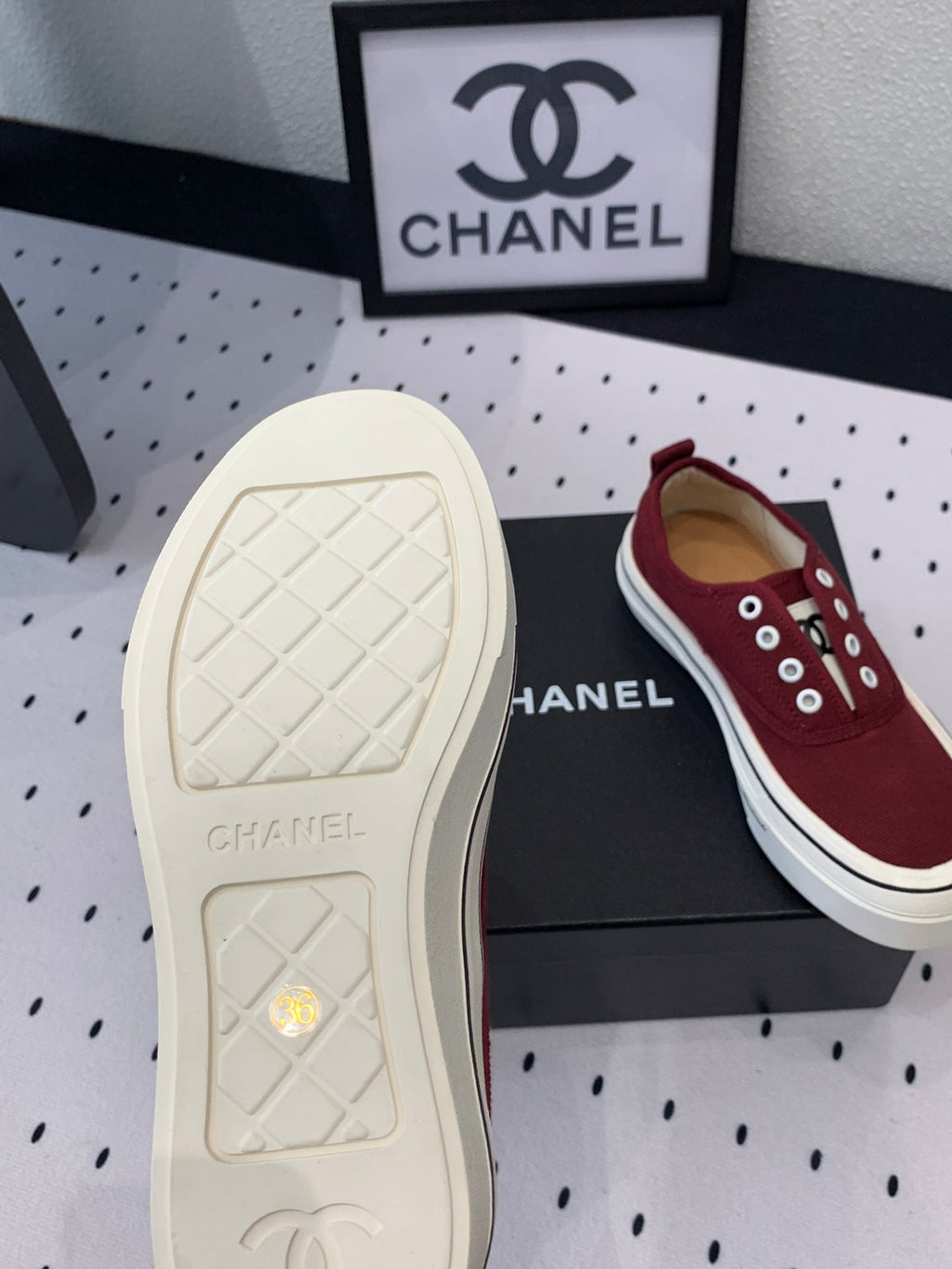 LACELESS SNEAKERS PLATFORM IN ROSEWOOD CANVAS