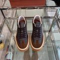 LP TENNIS WALK SNEAKERS ANCHOR AND BROWN CALFSKIN