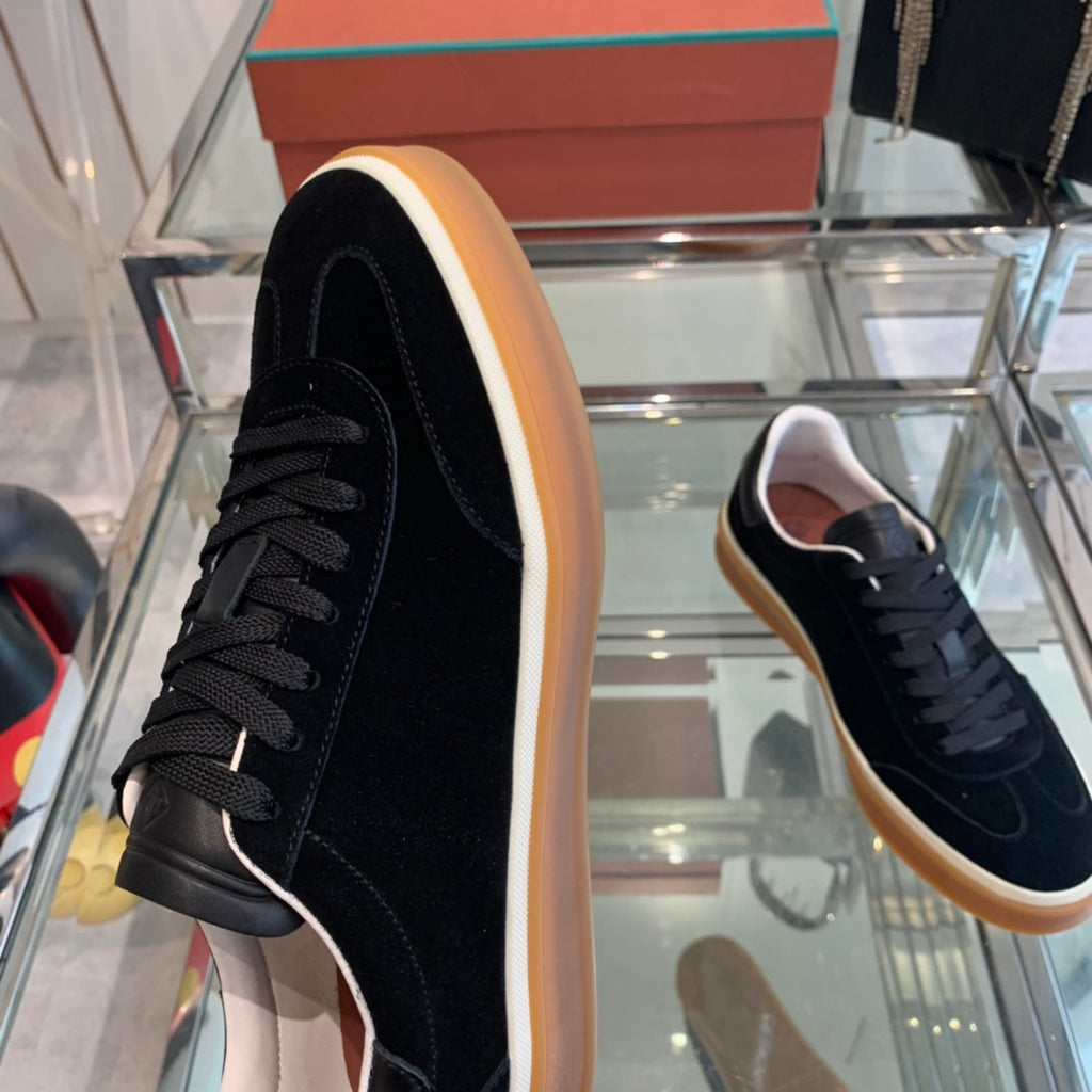 LP TENNIS WALK SNEAKERS BLACK SUEDE