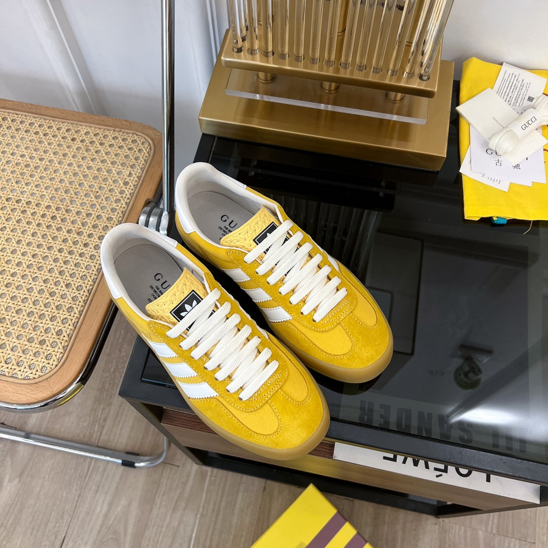 GG & ADIDAS GAZELLE SNEAKER YELLOW VELVET
