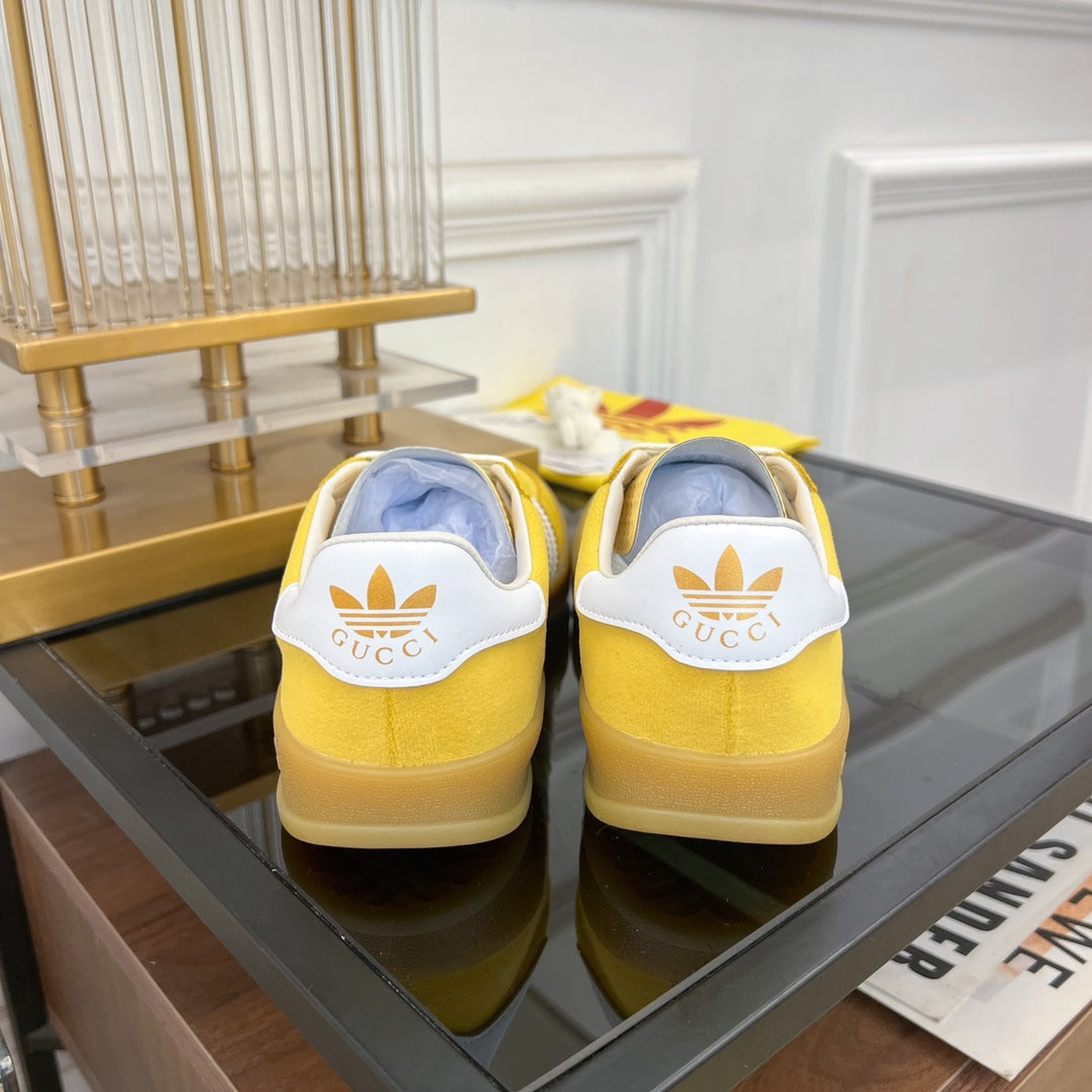 GG & ADIDAS GAZELLE SNEAKER YELLOW VELVET