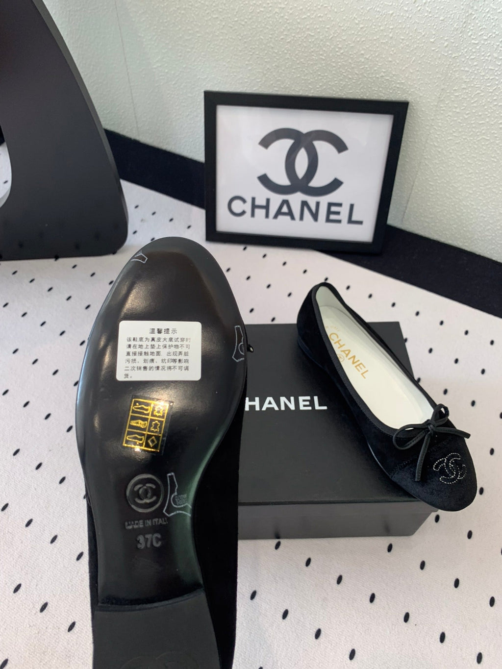 BALLET FLAT BLACK VELVET