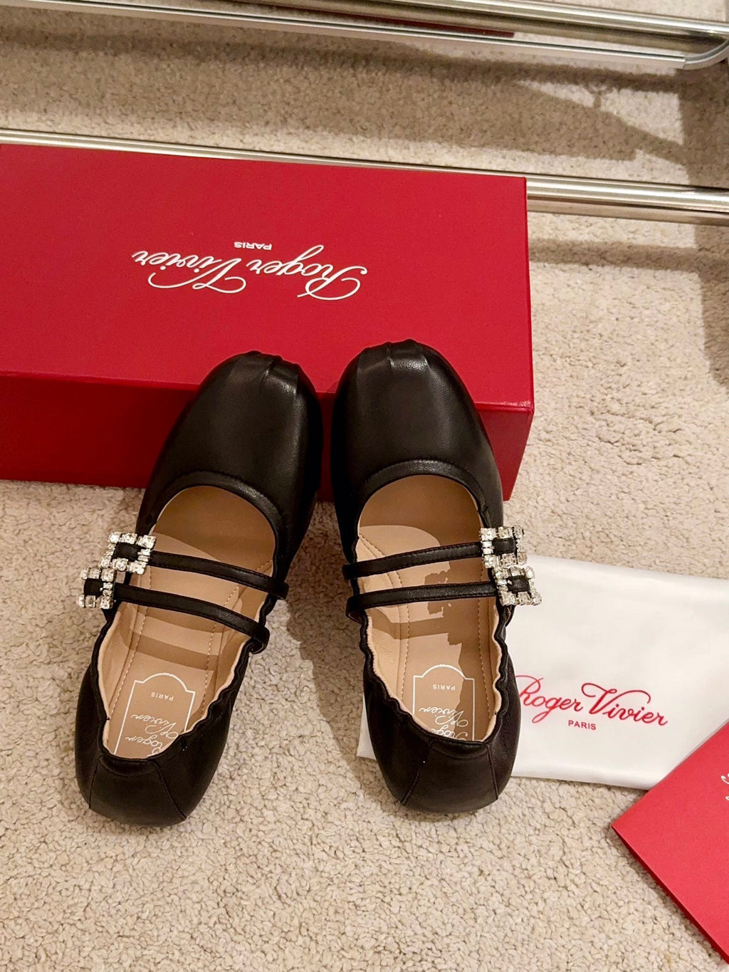 MARY JANES WITH TWO STRAPS IN BLACK SOFT LAMBSKIN