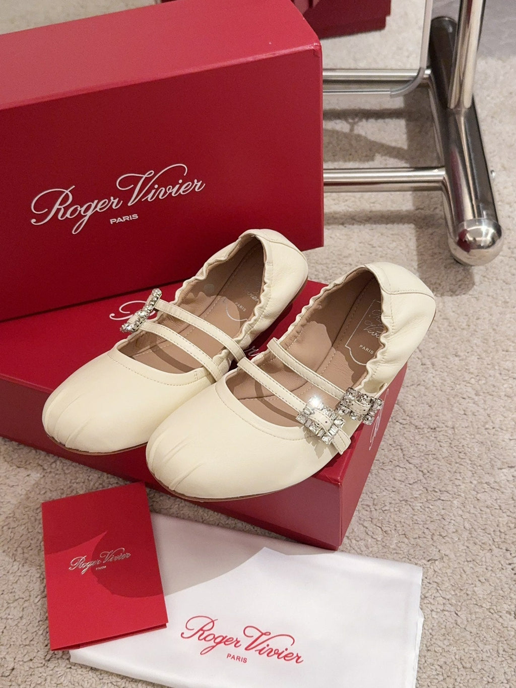 MARY JANES WITH TWO STRAPS IN BEIGE SOFT LAMBSKIN