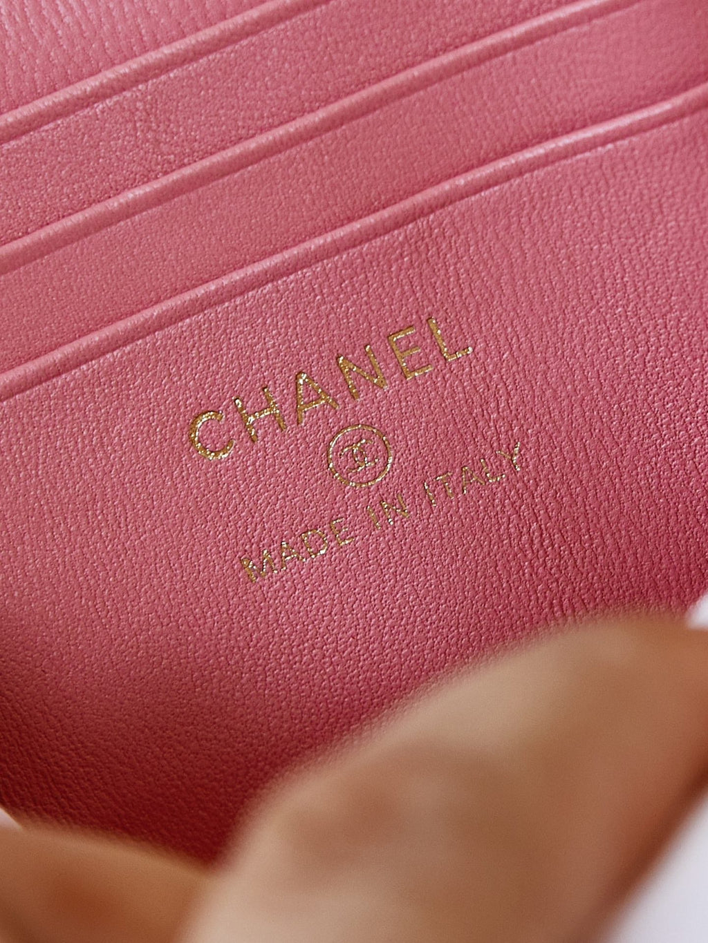 CHANEL 25S MINI VANITY BAG 16 CM IN PEACHY PINK LAMBSKIN WITH CRYSTAL-EMBELLISHED CC LOGO