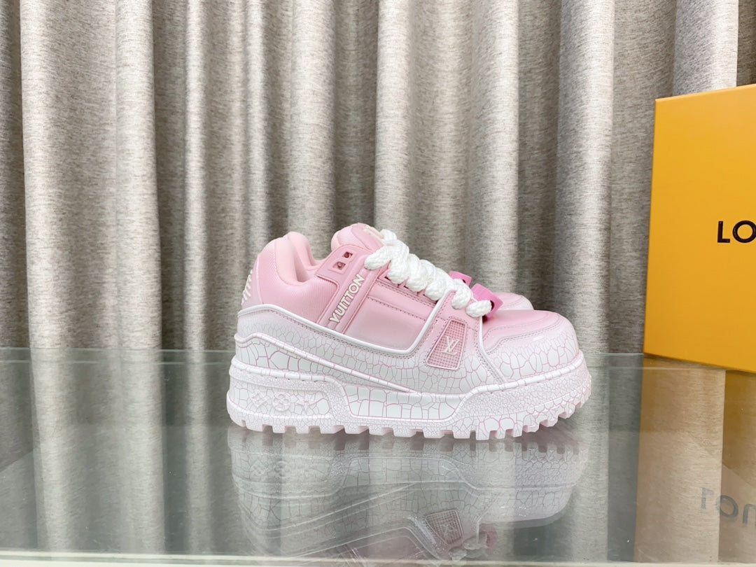 LV TRAINER PANG DING IN BABY PINK CALFSKIN