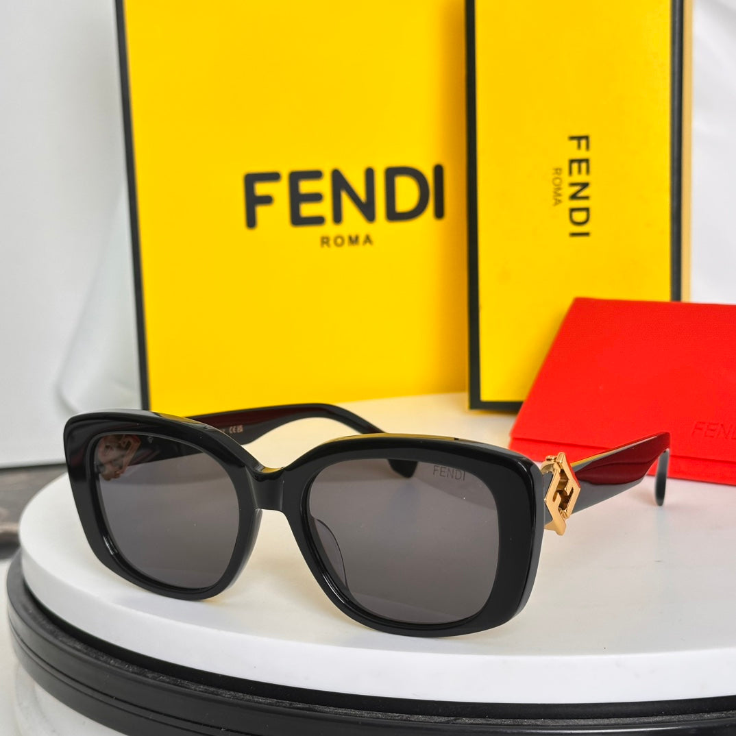 ROMA SQUARE FRAME SUNGLASSES FE40138I IN ACETATE