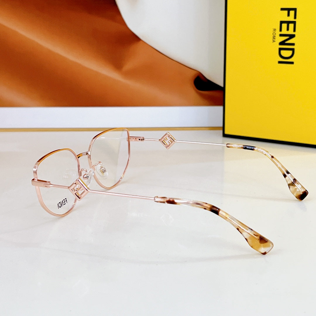 TRAVEL GEOMETRIC FRAME SUNGLASSES FE40152U IN METAL