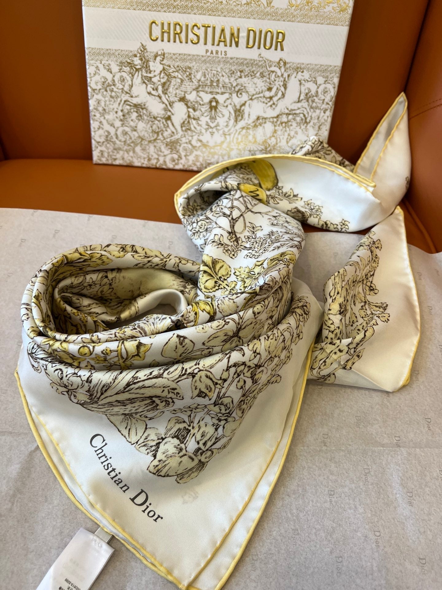 DIOR SCARF 90 CM IN SILK 627642