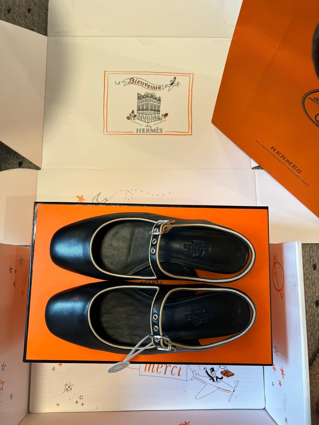 KLEO SLINGBACK IN BLACK CALFSKIN