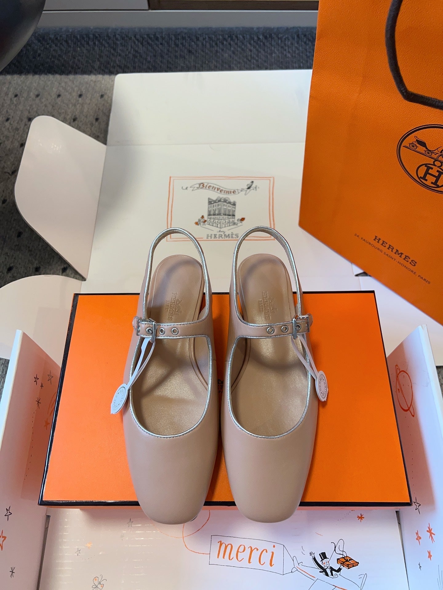 KLEO SLINGBACK IN CREPE PINK CALFSKIN