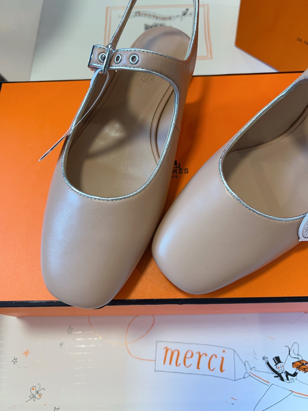 KLEO SLINGBACK IN CREPE PINK CALFSKIN