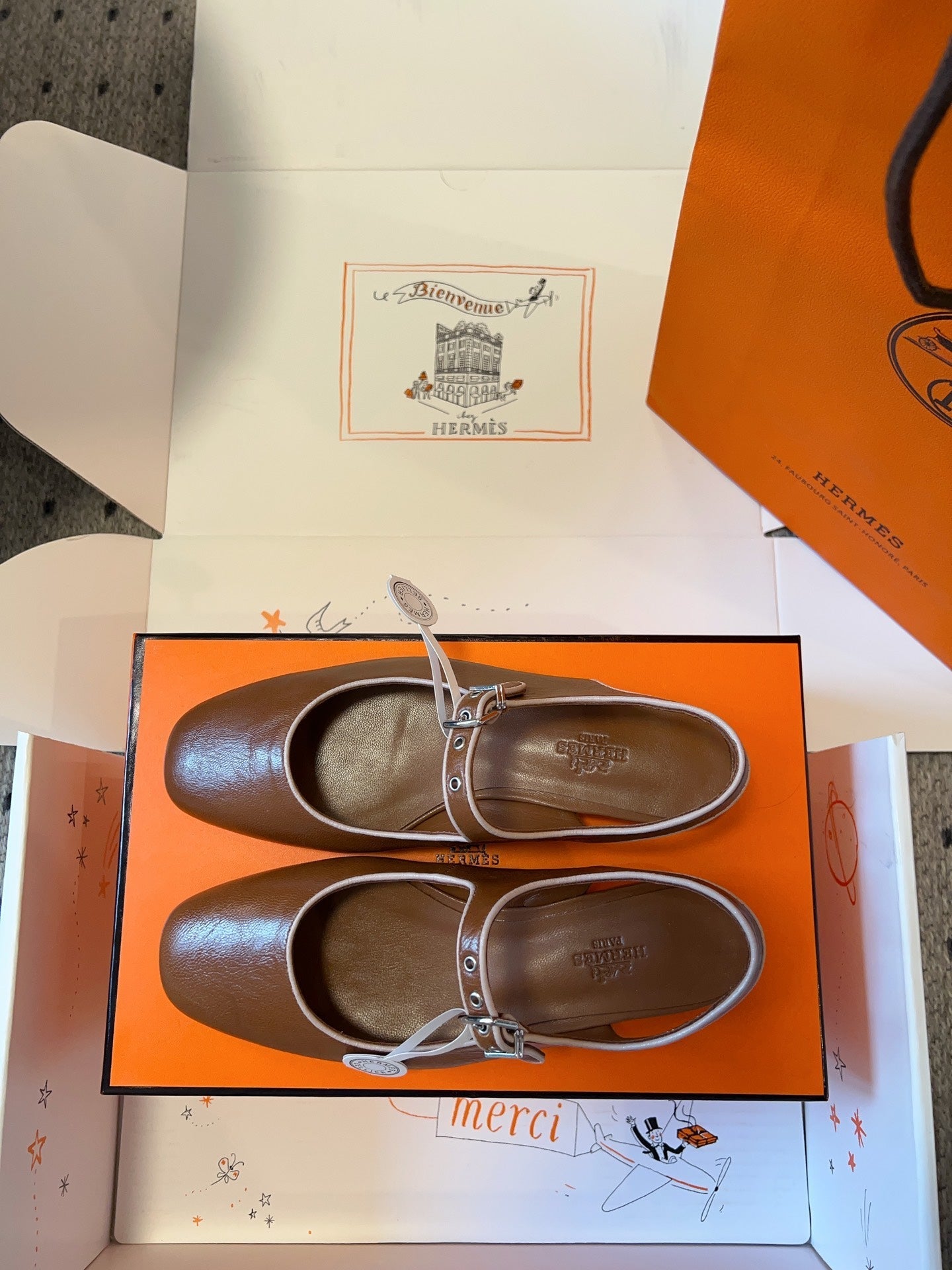 KLEO SLINGBACK IN BRONZE BROWN CALFSKIN