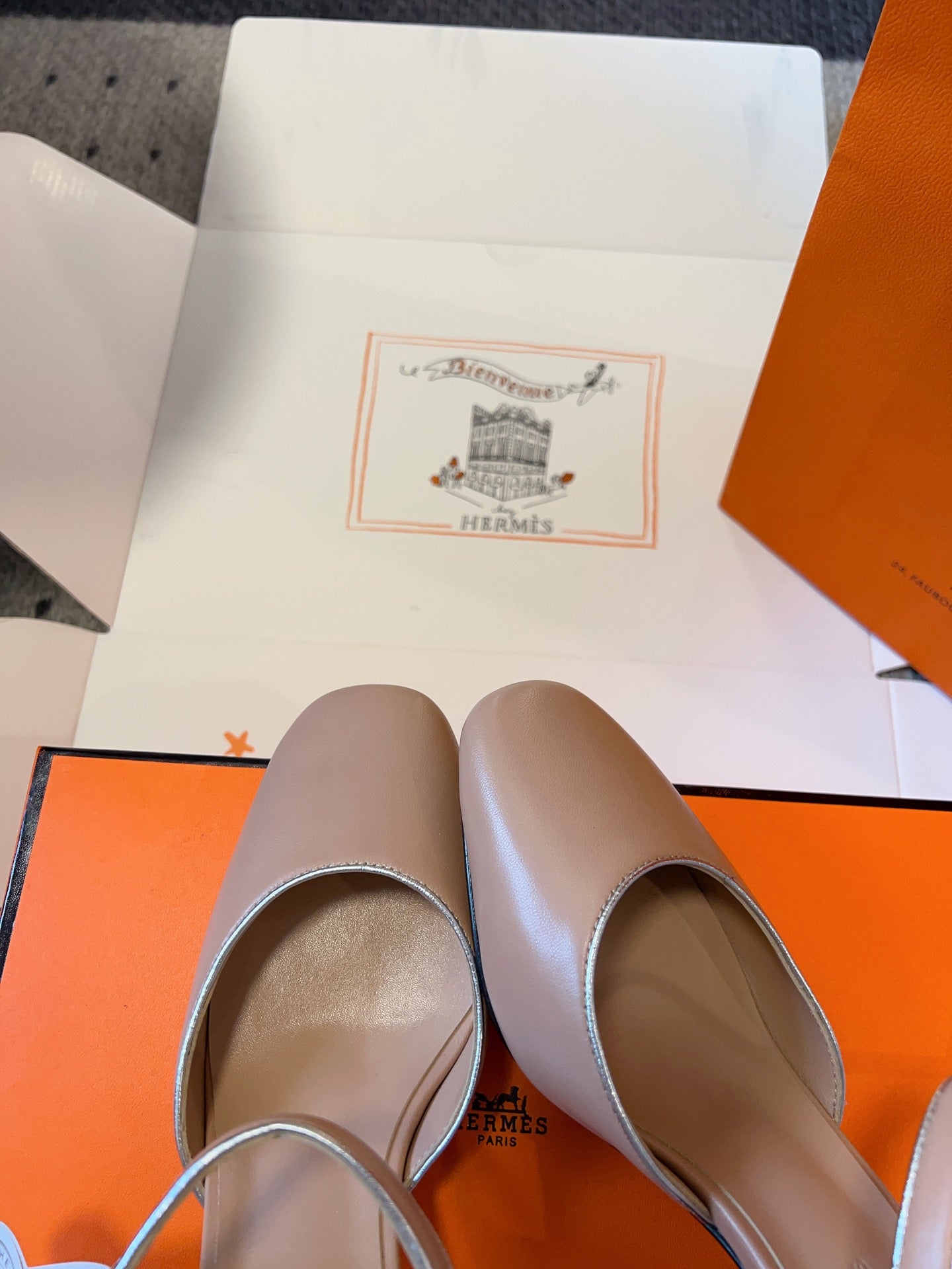 KLEO HIGH SLINGBACK IN CREPE PINK CALFSKIN