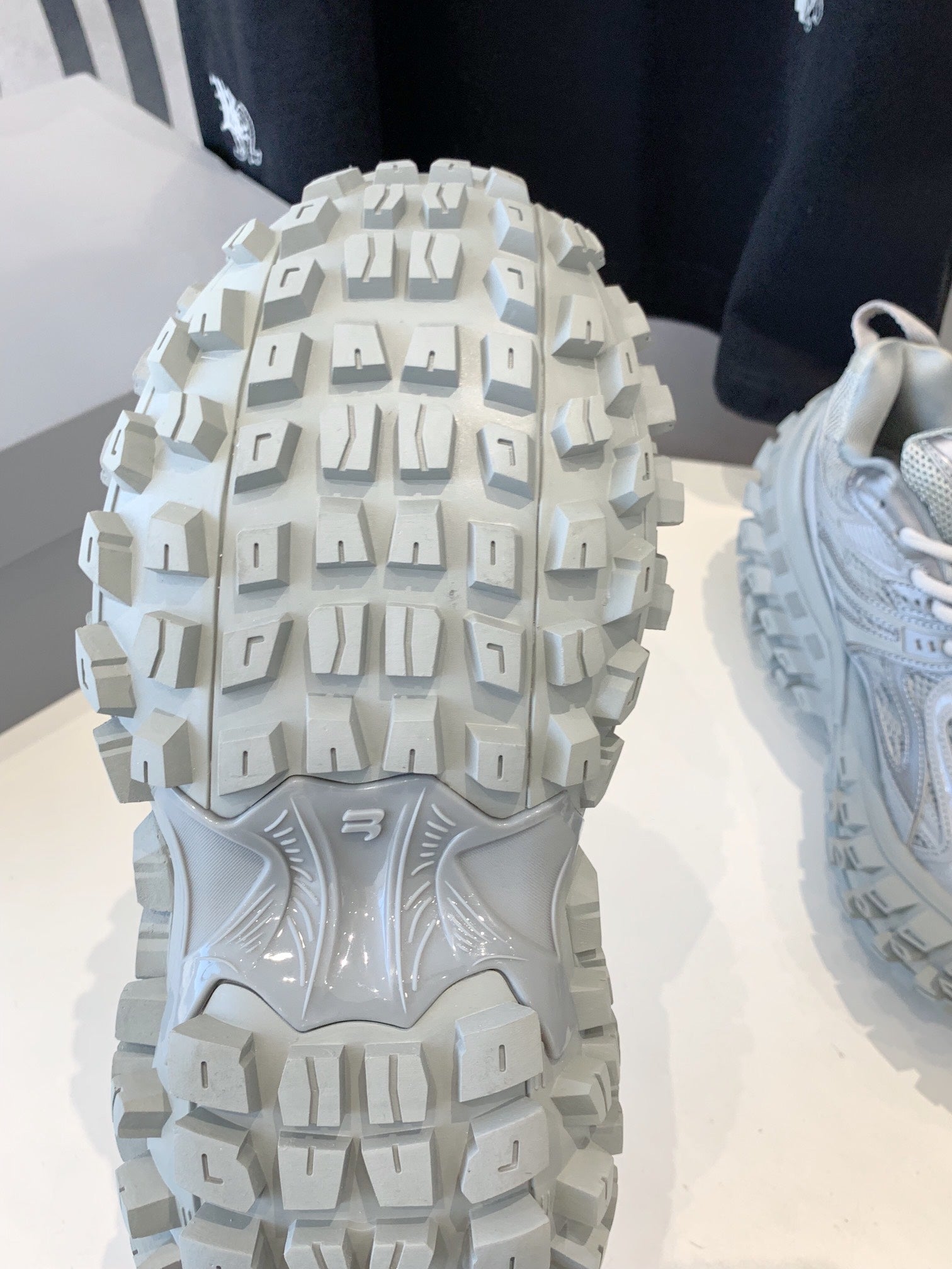 CHUNKY SNEAKERS IN BOMBAY GRAY POLYURETHANE, POLYESTER AND NYLON