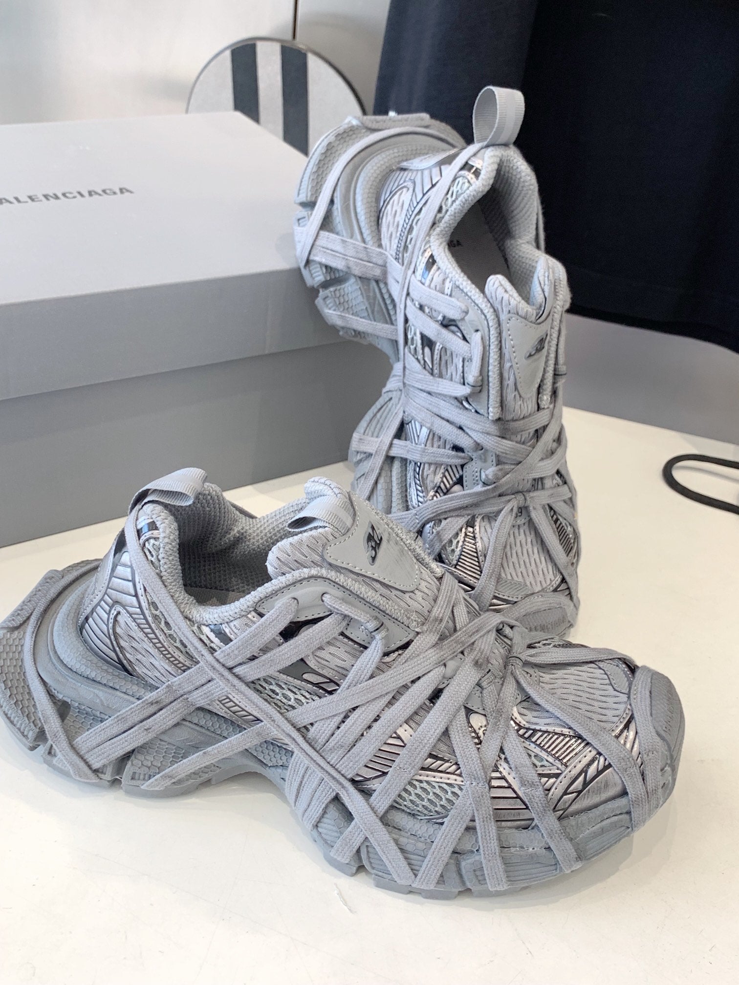 3XL EXTREME LACE SNEAKER ALL GRAY