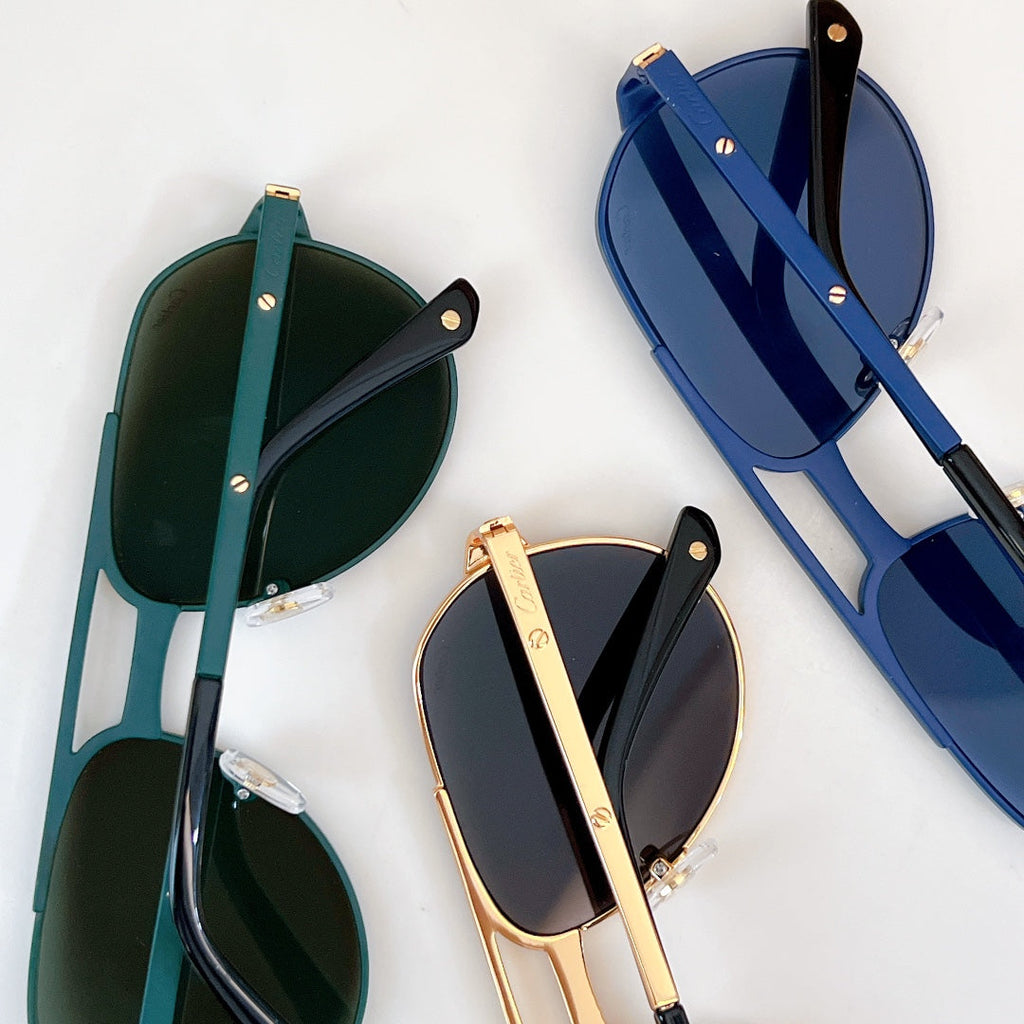 SANTOS AVIATOR FRAME SUNGLASSES CT0639S IN METAL