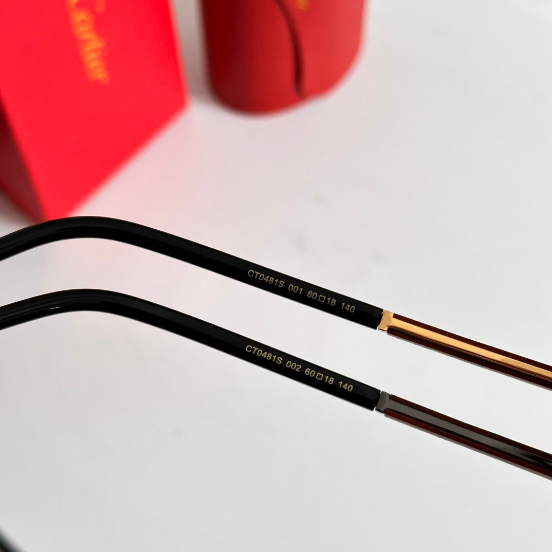 SANTOS NAVIGATOR FRAME SUNGLASSES 524479 IN METAL AND WOODEN