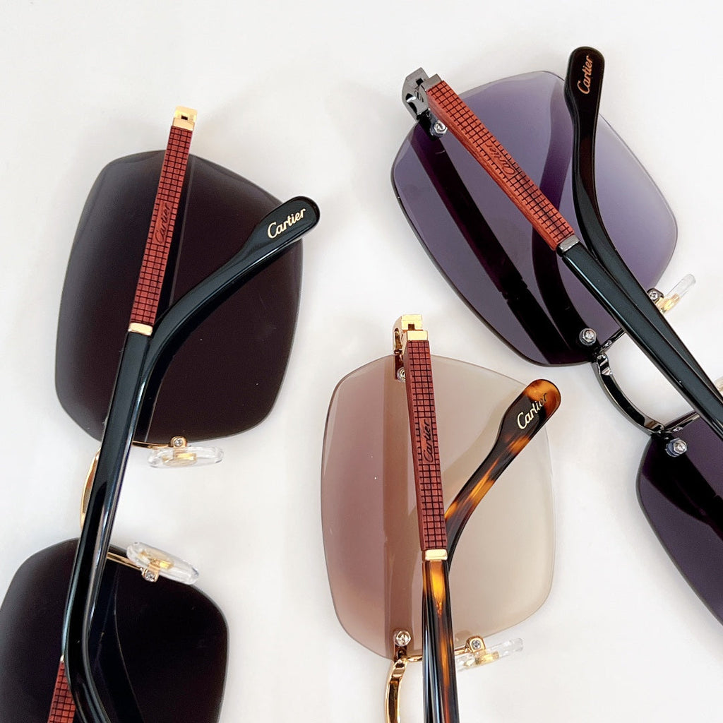 SANTOS SQUARE FRAME SUNGLASSES CT0483S IN METAL