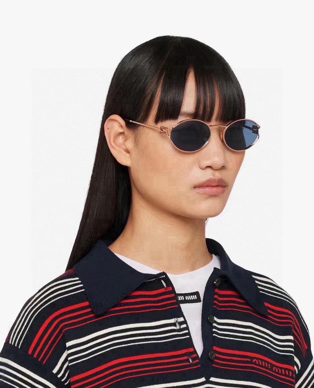 LOGO SUNGLASSES SMU52Y IN METAL