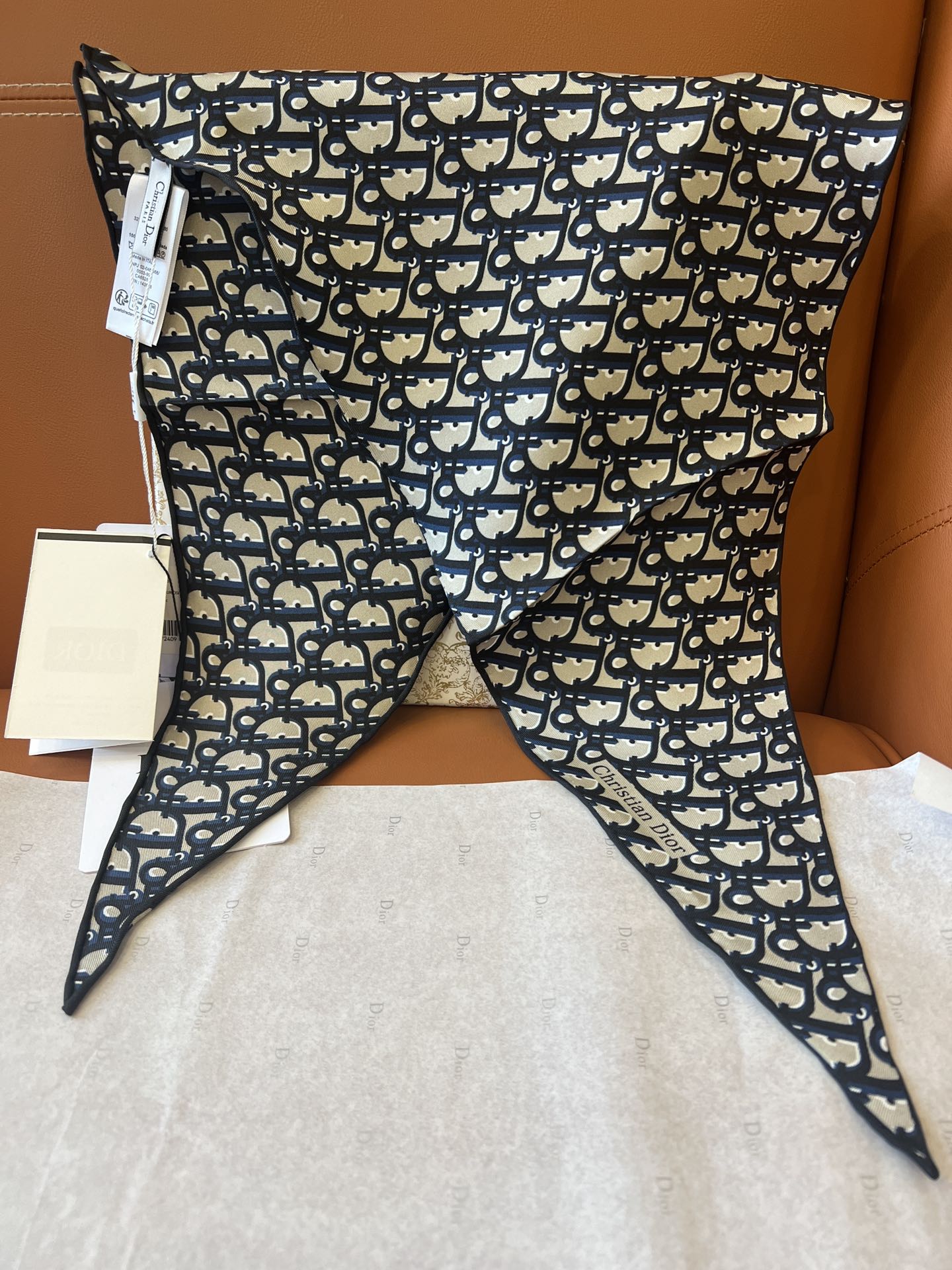 DIOR SCARF 110 CM IN SILK 627636