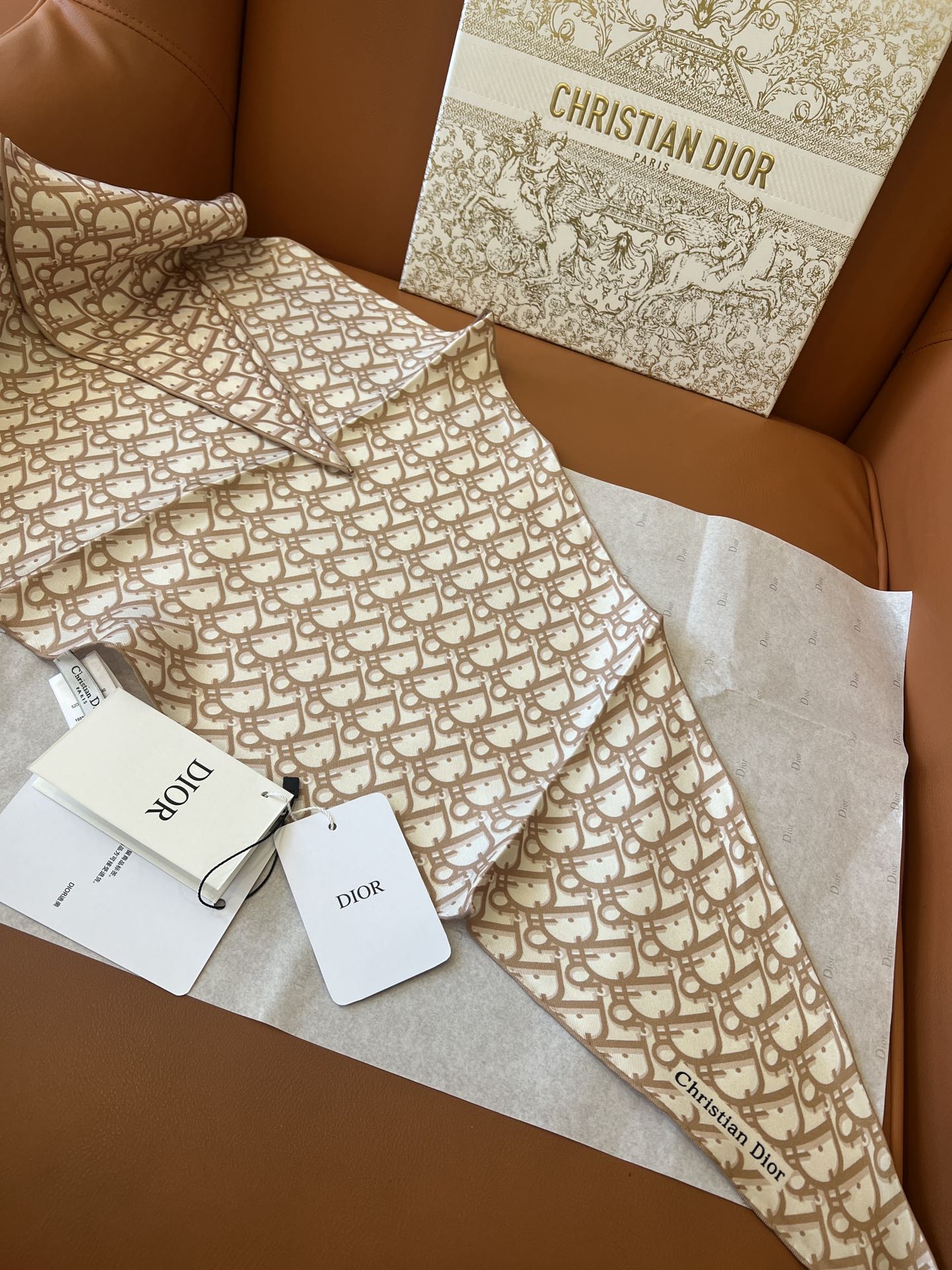 DIOR SCARF 110 CM IN SILK 627637