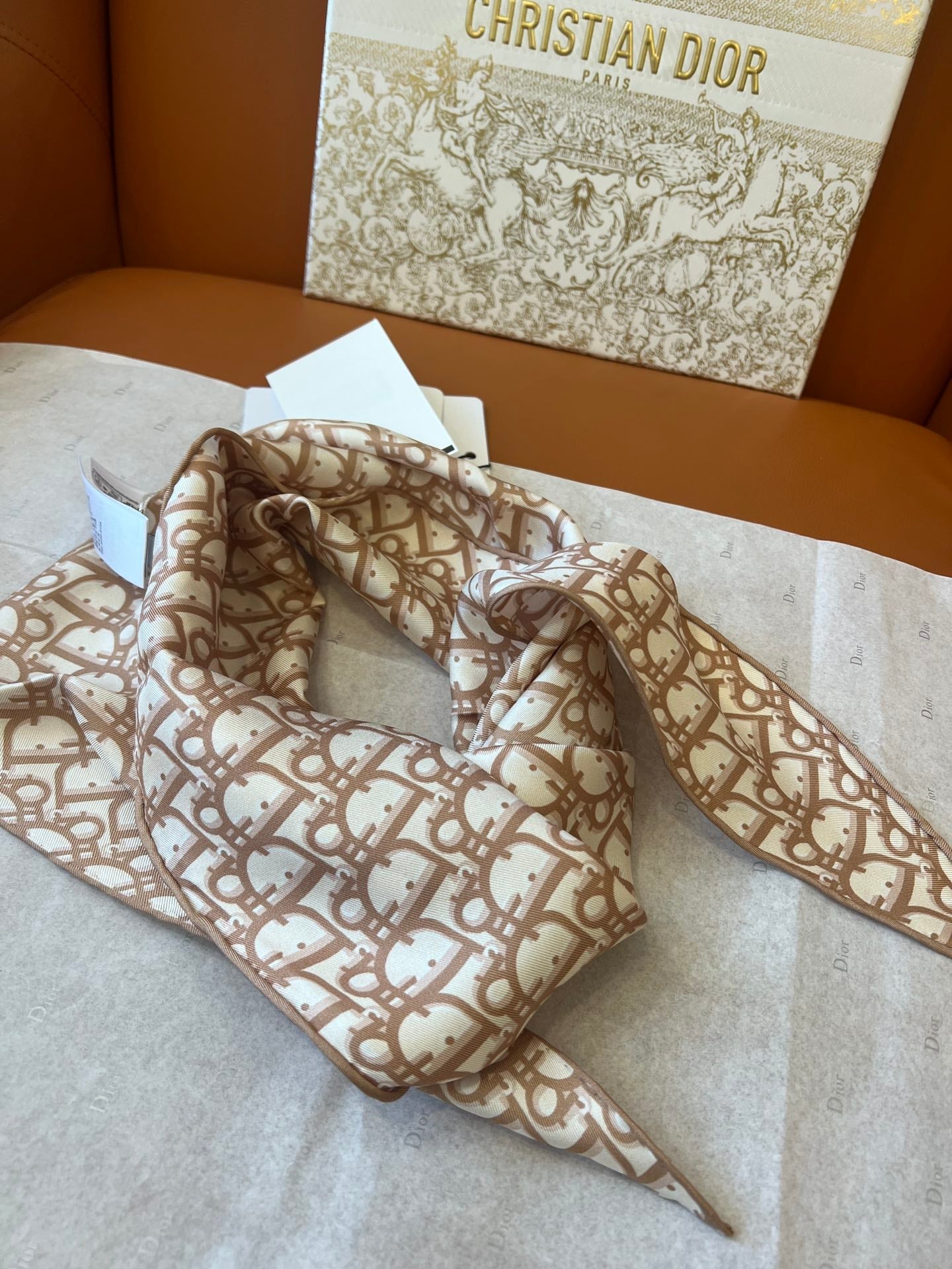 DIOR SCARF 110 CM IN SILK 627637