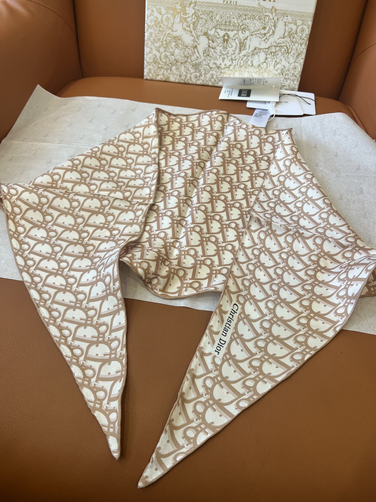 DIOR SCARF 110 CM IN SILK 627637