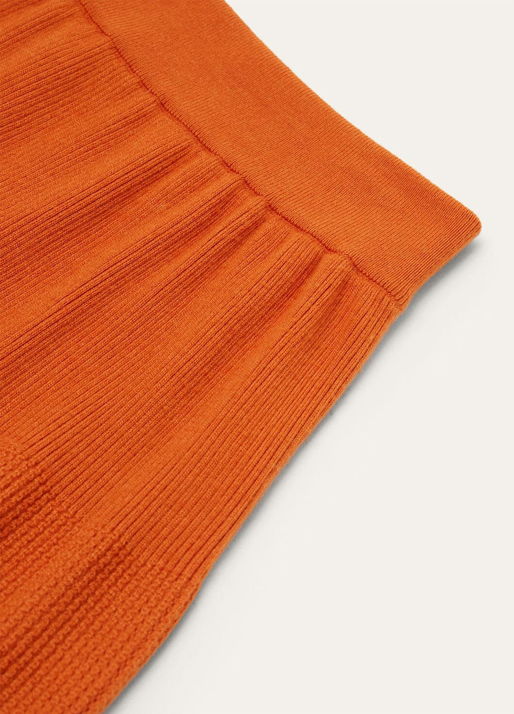 LP ORANGE KNIT MIDI SKIRT