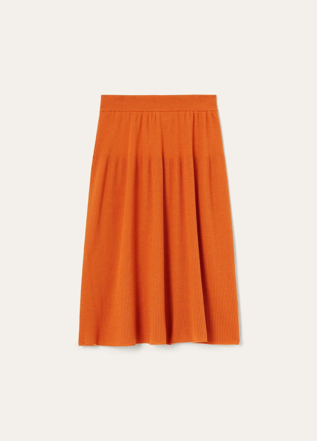LP ORANGE KNIT MIDI SKIRT