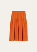 LP ORANGE KNIT MIDI SKIRT