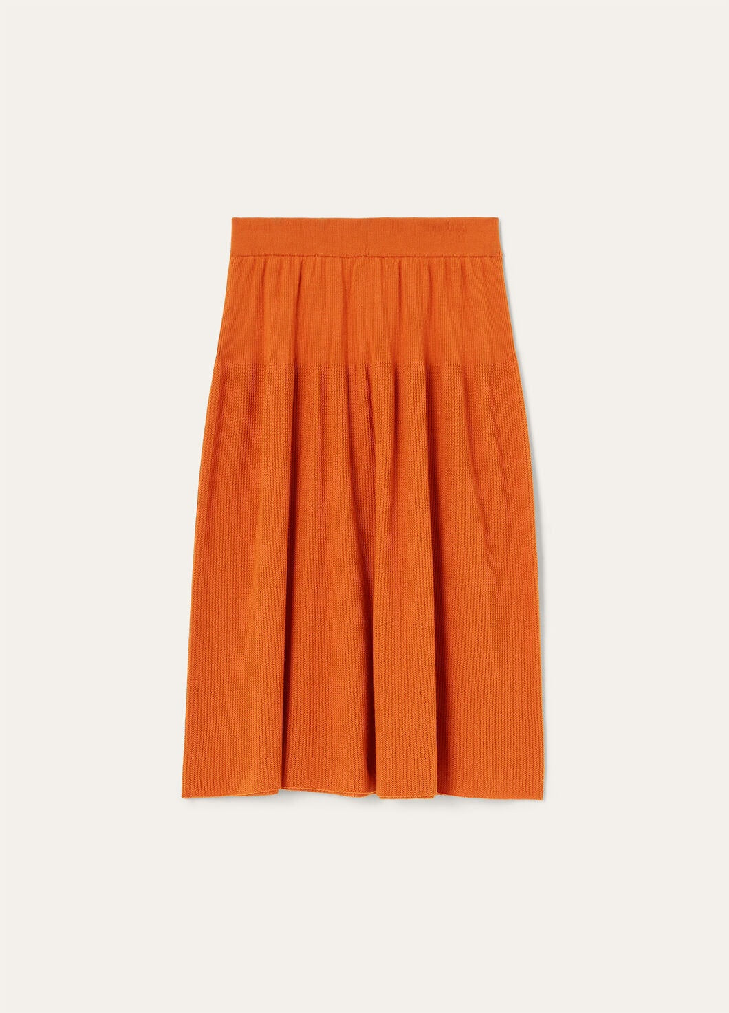 LP ORANGE KNIT MIDI SKIRT