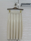 LP CREAM KNIT MIDI SKIRT