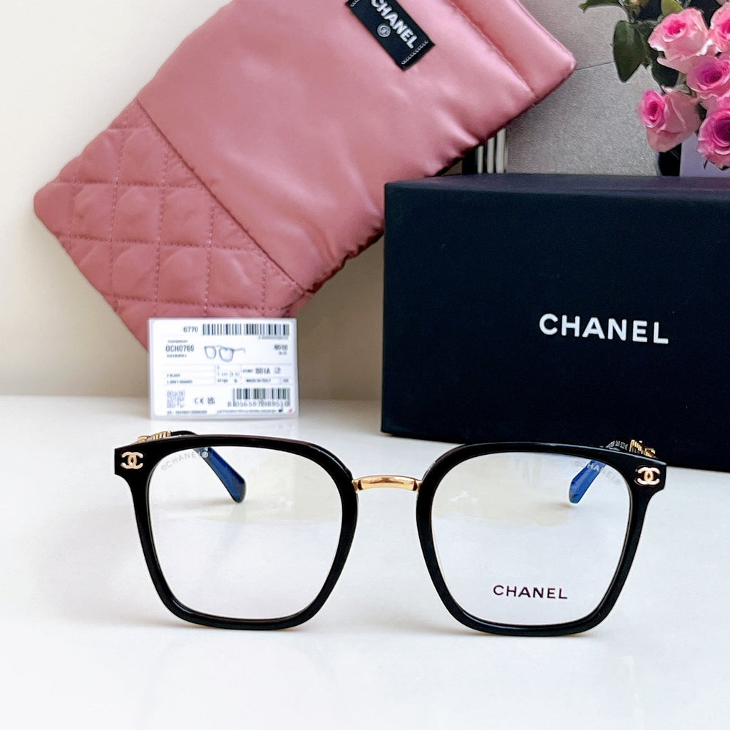 SQUARE SUNGLASSES CH 0769 IN ACETATE CHAIN METAL