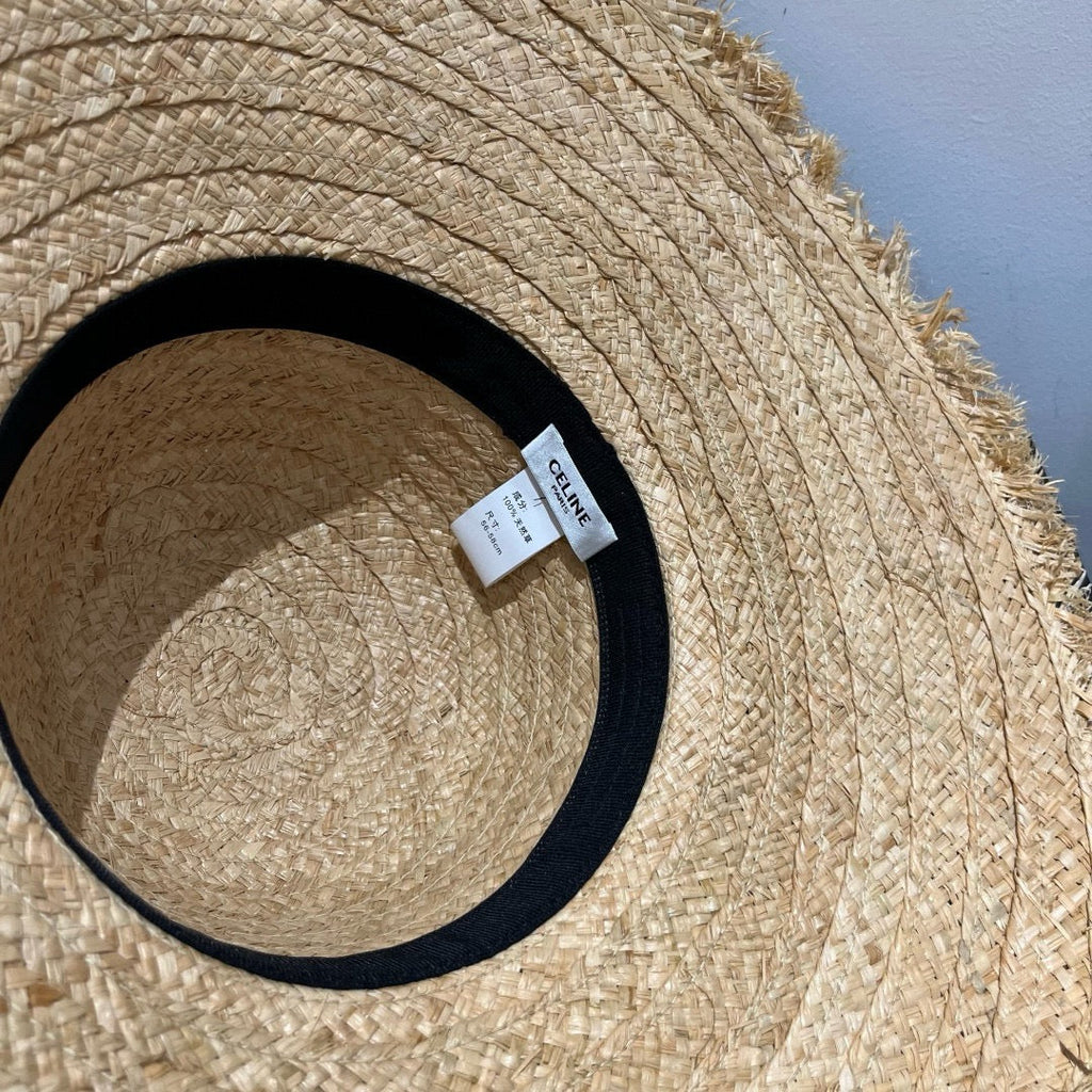 WIDE BRIM HAT MODEL 650341 IN NATURAL RAFFIA STRAW