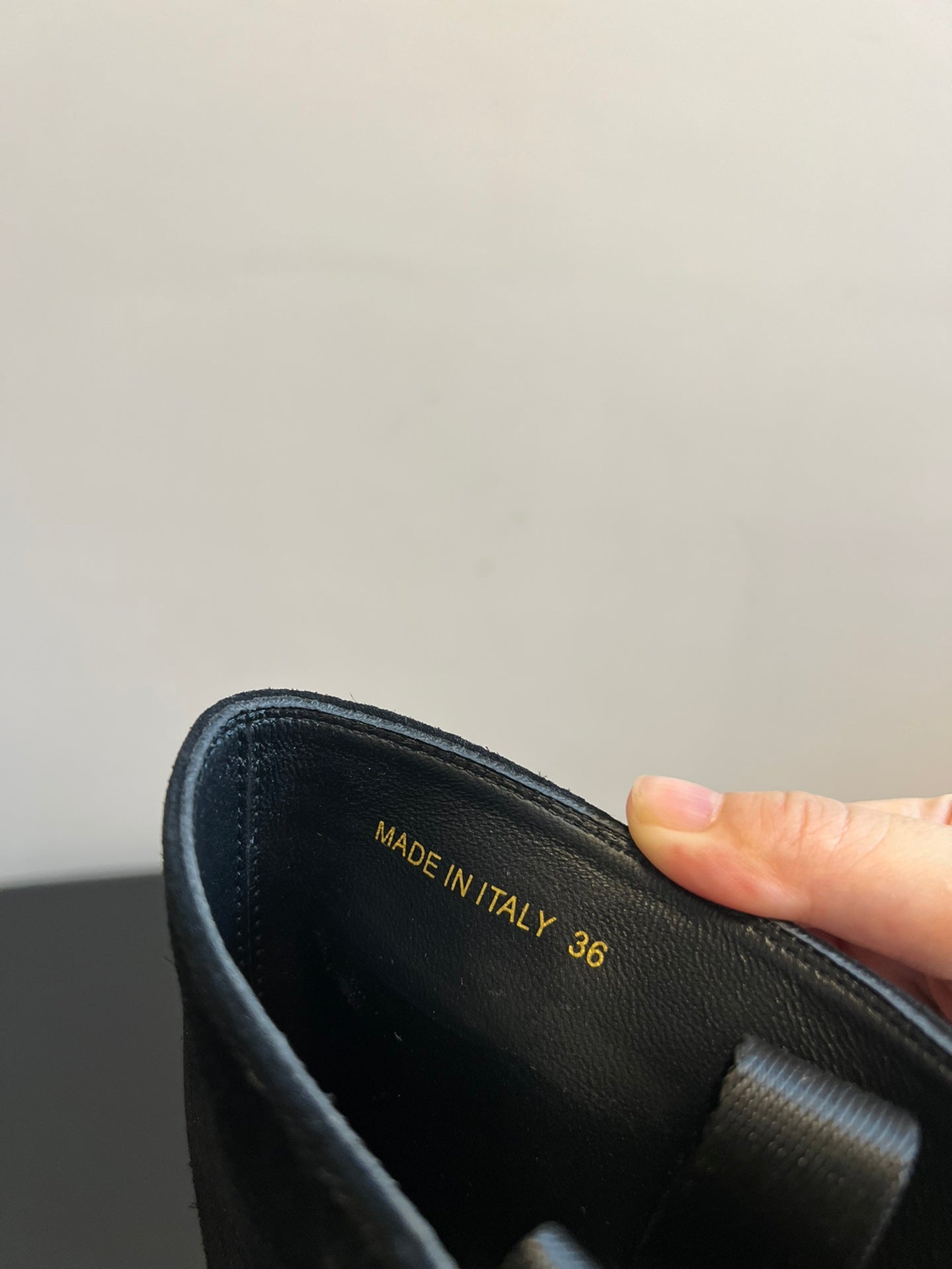 PRADA 25S HIGH-CUT PLATFORM BOOTS IN BLACK SUEDE WITH SILVER HARDWARE