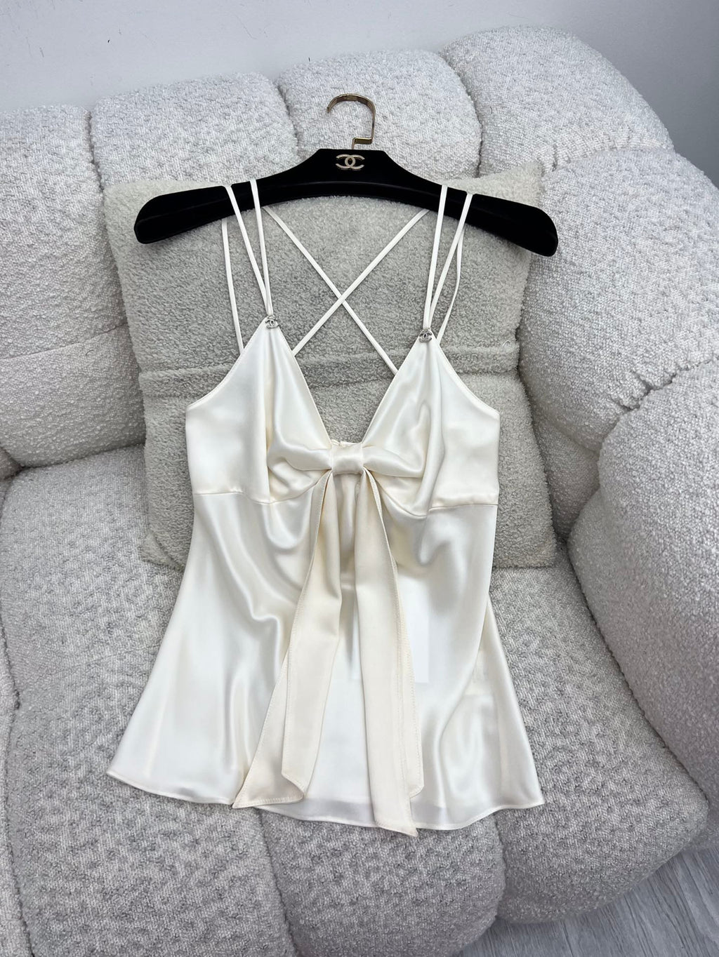 CHANEL 25S SATIN CAMISOLE TOP 631
