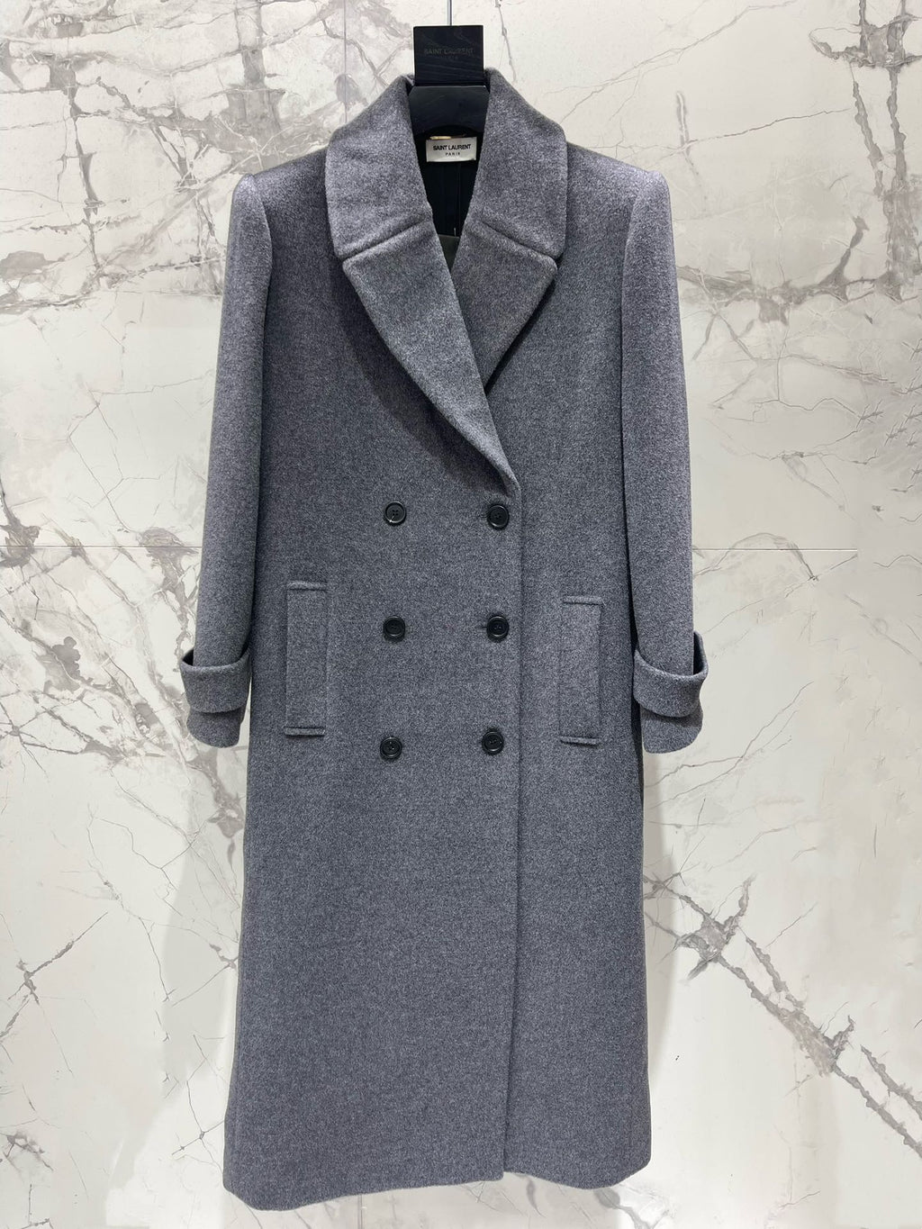 YSL 25S LONG CASHMERE COAT STYLE 32