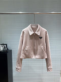 PRADA 25S SUEDE LAPEL JACKET 554