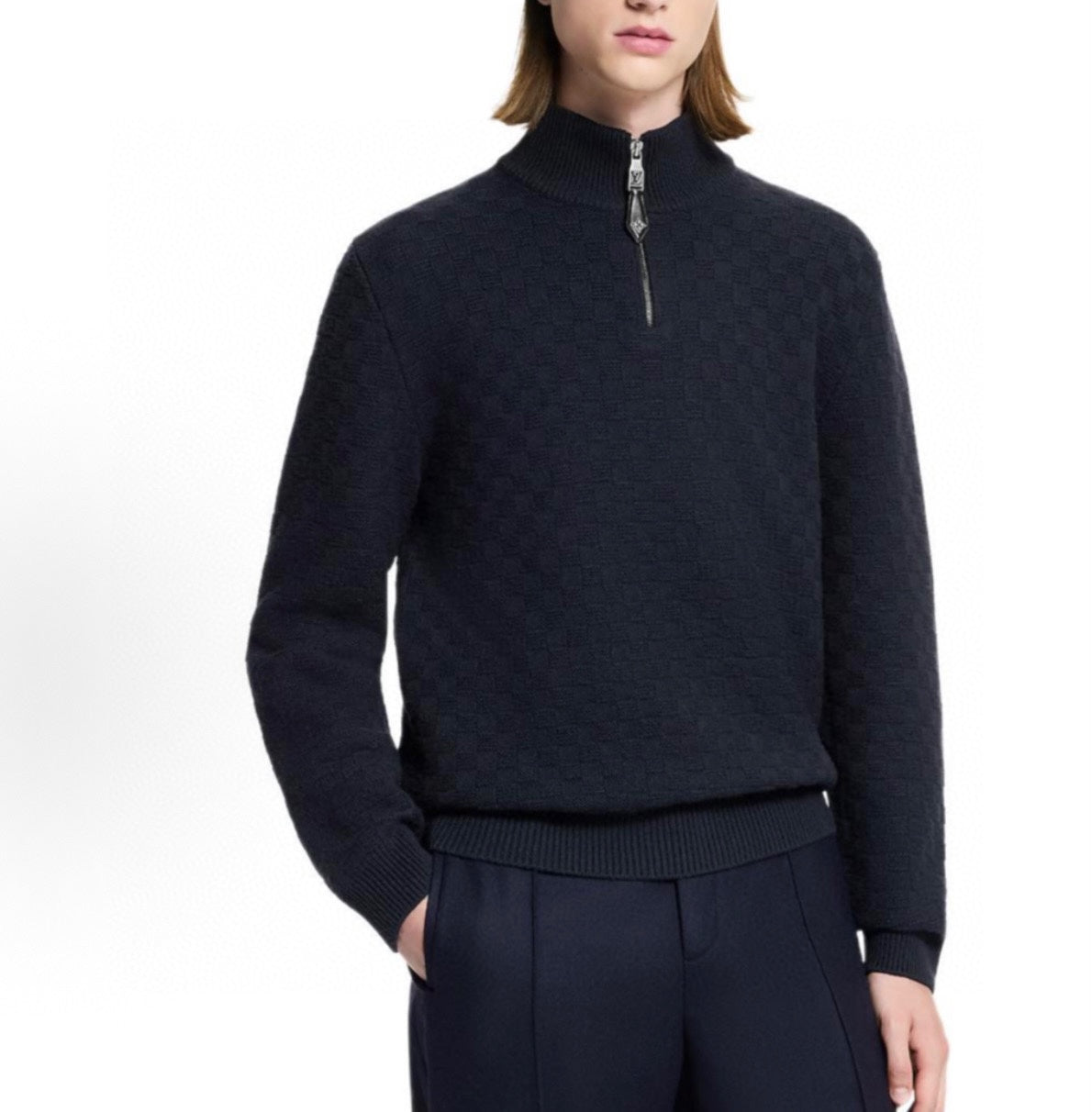 LV 25S HALF-ZIP SWEATER 0055